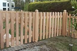 Cedar picket gate and fence
